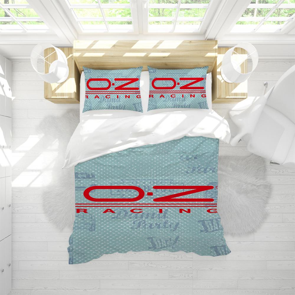 Модный Комплект Пододеяльника O-Oz Racing Мягкое Стиранное Постельное Белье 3 Предмета Летнее Удобное Студенческое Общежитие Дом Детская Постель Бестселлер
