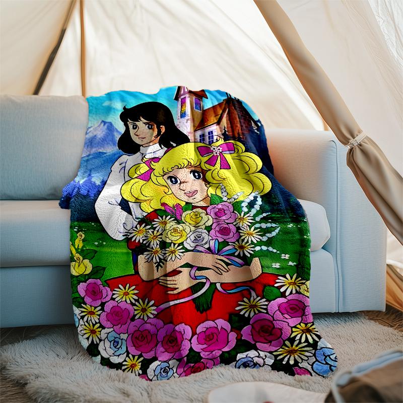 The Rose of Versailles Theme Printed Blanket - Perfect for Couch, Bed, Travel & Outdoor Use | Machine Washable, Cozy & Durable.