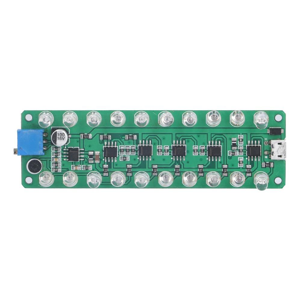 LED Display VU Meter Voice Control LED VU Meter Module LED Indicates RGB Bar Professional Sound