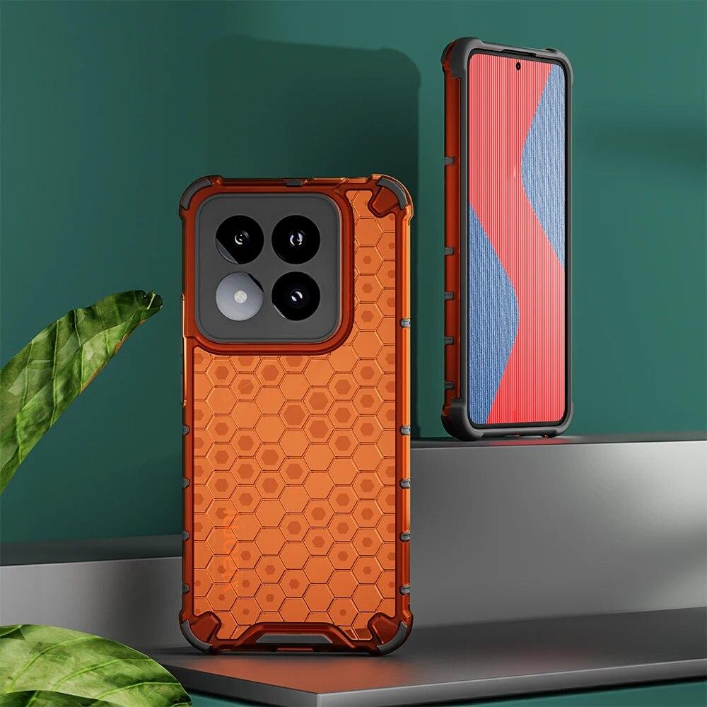KEYSION Противоударный защитный чехол для Xiaomi 14 14 Pro 5G, силиконовый + прозрачный сотовый чехол для телефона из поликарбоната для Xiaomi 13 Pro 13 Ultra