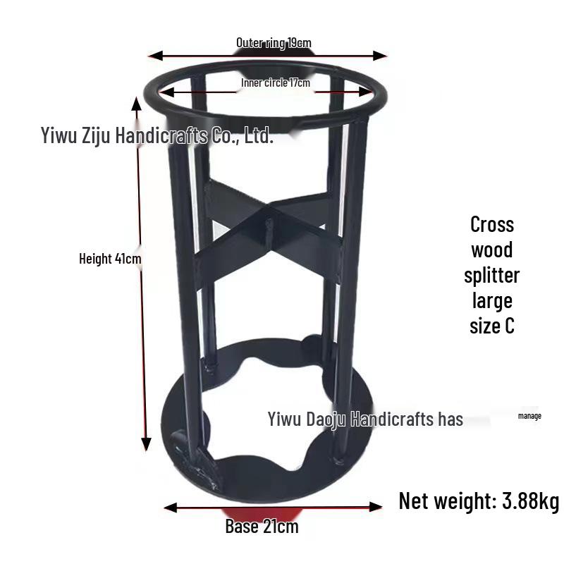 Portable Firewood Splitter: Efficient Manual Wood Separator for Outdoor and Household Use
