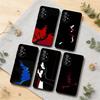Элегантный Чехол для Телефона с Силуэтами Линий Для Samsung S26,S25,S24,S21,S22,S23,S30,Ultra,S20,Plus,Мягкий Черный Корпус