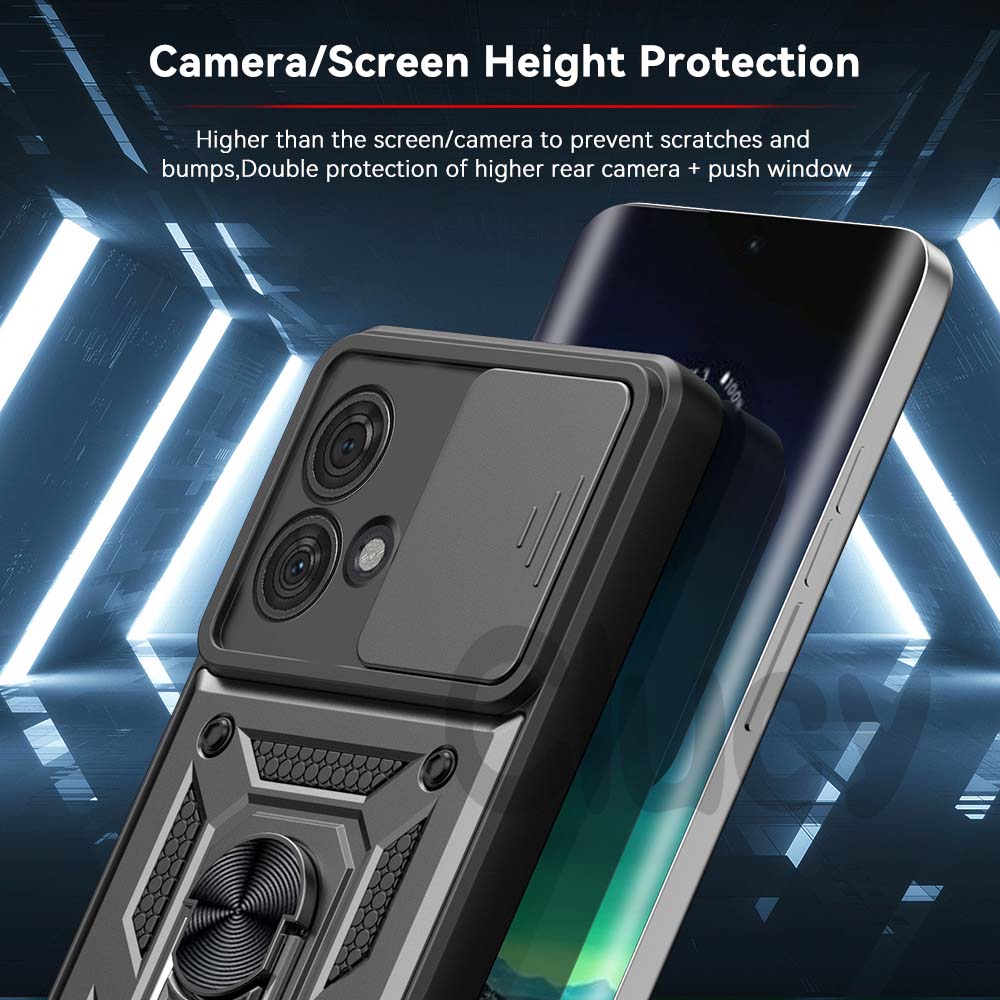 Для Motorola Mote Edge 50Ultra 50Pro 50Fusion Case Slide Camera Shockproof Armor для Motorola Moto Edge 40 Neo Ultra Pro Cover