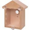 21cm Outdoor Bird Nests With Strong Suction Cups Wooden House Design Visible Bird Home House Bird Feeder Tools