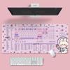 Extra Large Cartoon PS Hotkeys CAD Mouse Pad - Non-Slip Desk Mat for Keyboard & Laptop