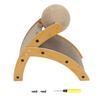 Cat Scratcher Cat Scratch Pad with Rotatable Ball Vertical Curved Cat Scratching Pad Cardboard for