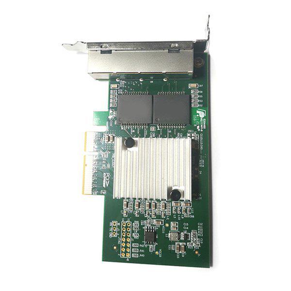 1x NC365T 1Gb Four-Port PCI-E Ethernet Server Card, Color: As Shown, Material: PCB.