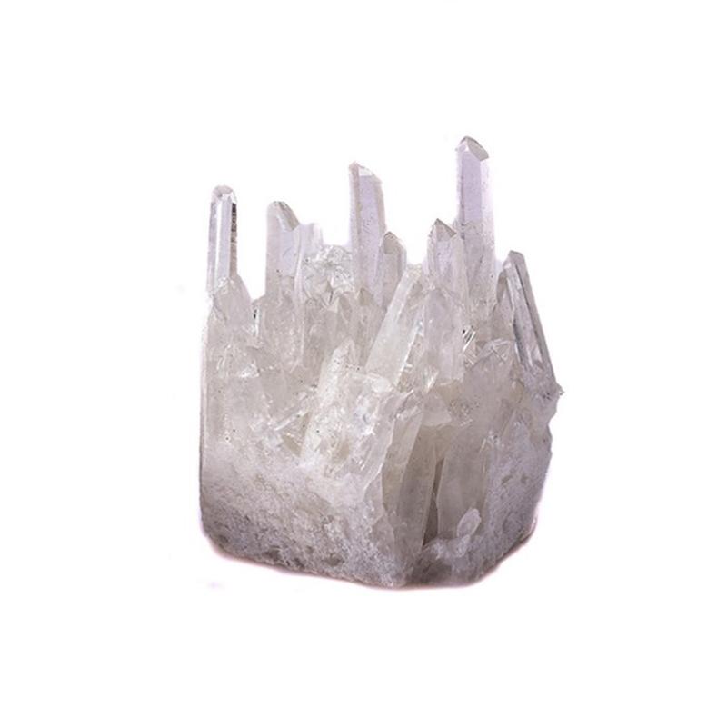 Натуральный кварц, белый прозрачный кластер, целебные камни, точка