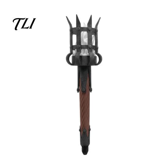 Led Fake Flame Torch Medieval Wall Lamp, LED Handheld Light, Retro Realistic Simulation Light for Halloween Party Decor, Mardi Gras Vintage Style