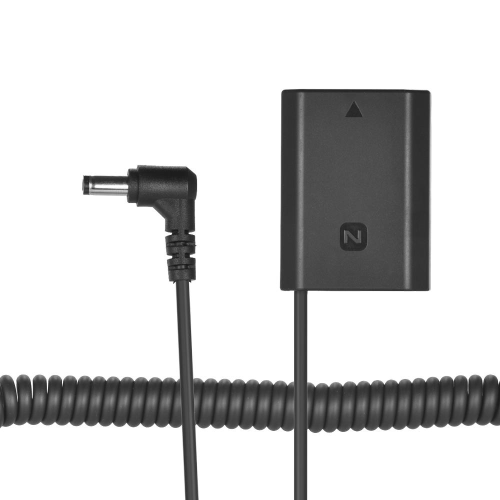 NP-FZ100 Пустышка аккумуляторной батареи Разъем постоянного тока Пружинный кабель для Sony A7III A9 A7RIII A7SIII