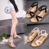Sandals New Summer Student Thick Bottom Flat Slope Heel Sandals High Heels