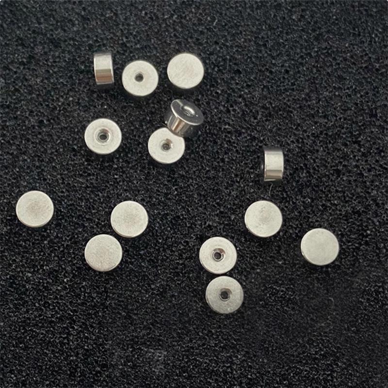 Аксессуары для серег: Игла из титановой стали с круглым шариком, диском и прозрачными застежками для серег