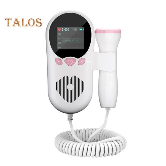 Фетальный монитор с большим ЖК-экраном, удобным интерфейсом, простым в считывании показаний, работающим от батареи, портативным монитором сердечного ритма ребенка