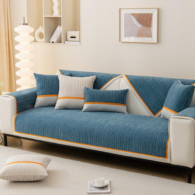 High-End Nordic Light Luxury Sofa Cushion Four Seasons Universal Simple Modern Non-Slip Cushion Sofa Cover Cover Towel Seat Cushions