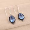 925 Sterling Silver Tanzanite Gemstone Handmade Jewelry Partywear Earrings 1.6" EE-164-9