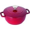 Staub "Wanabe Cherry S" 16cm Double-Handled Cast Iron Enamel Pot, 1-Cup Rice Cooker, Induction Compatible [Official Japanese Product] Wa-NABE 40501-00