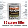 20 Stages Shower Water Filter,Kitchen Faucet Filtration,Remove Chlorine Heavy Metals Filtered Showers Head Soften for Hard Water
