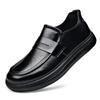 Fashion 2025 Men's New Designer Leisure Soft Cow Leather Shoes Spring Autumn Fashion Black Loafers Male Solid Color Dress Shoes Man