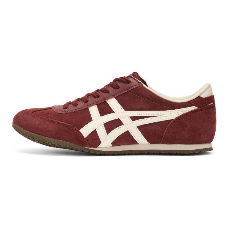 ONITSUKA TIGER Machu Racer Износостойкие Низкие Повседневные Кроссовки Унисекс Бордовые Кроссовки 1183C535-600