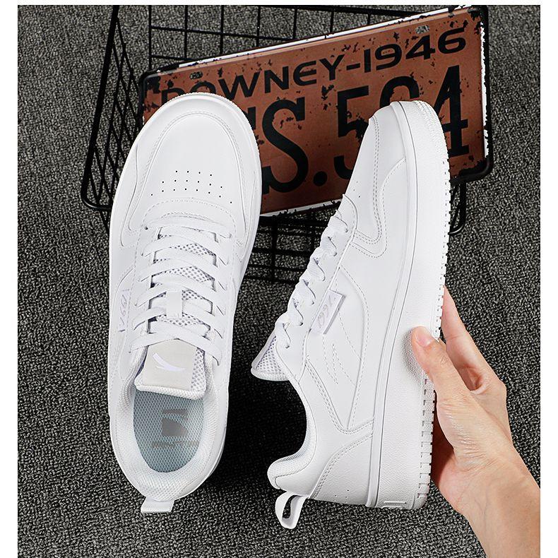 Anta Кроссовки Lifestyle Series из искусственной кожи, нескользящие, амортизирующие, износостойкие, с низким верхом, для скейтбординга, мужские кроссовки Anta-White 912138012-5