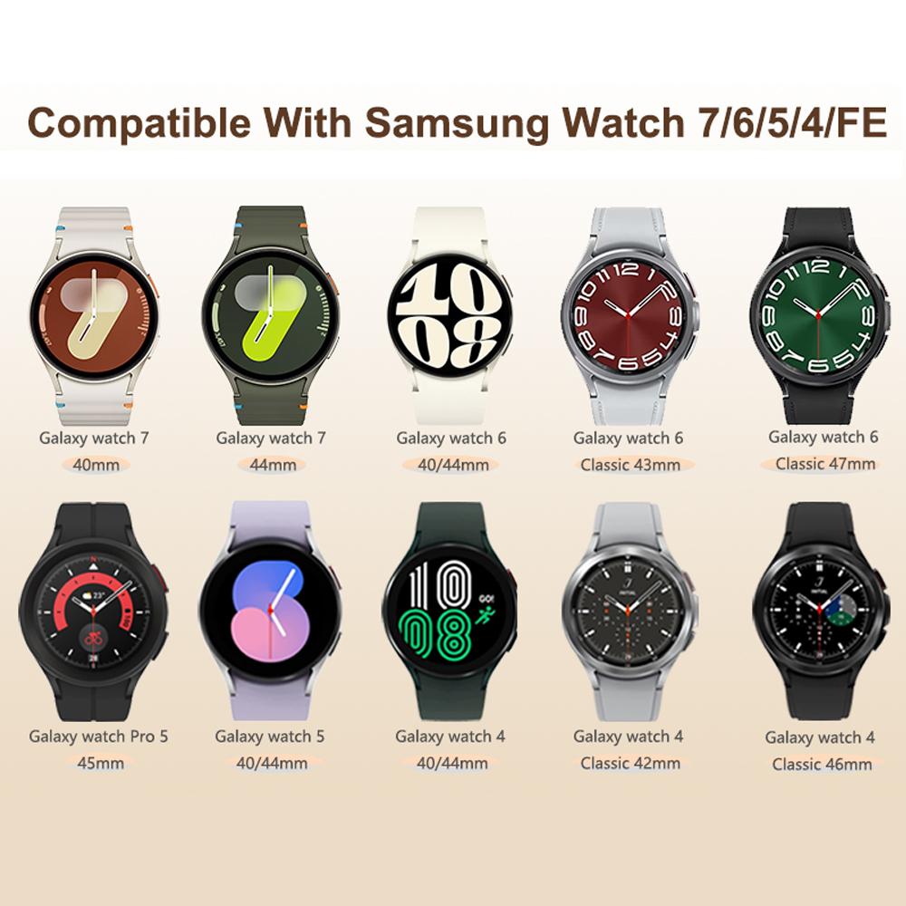 Ремешок для Samsung Watch 6 ремешок 7/4/5/5 Pro/4 6 classic 44мм 40мм Без зазоров Магнитный ремень Силиконовый браслет correa Galaxy Watch 7