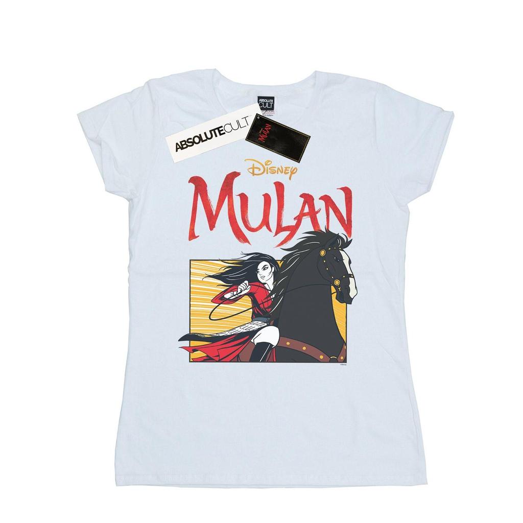 Disney Womens/Ladies Mulan Movie Horse Frame Cotton T-Shirt