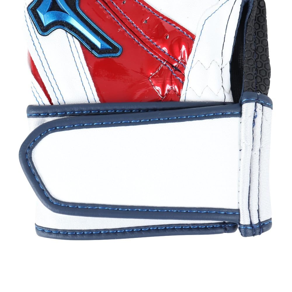 Mizuno Junior Batting WILLDRIVE BLUE 1EJEY52801 x (MIZUNO) Glove, (White Red/JL/Jr)