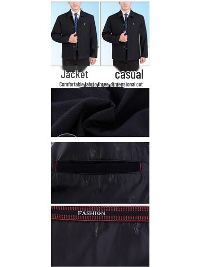 Spring/Autumn Men's Casual Thin Jacket for Middle-Aged & Elderly