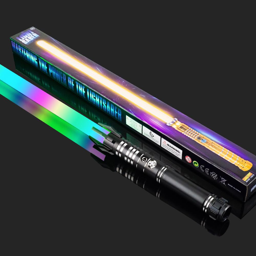 Премиальная металлическая подарочная коробка со световым мечом Звездных Войн - Перезаряжаемая, светящаяся игрушка для детей