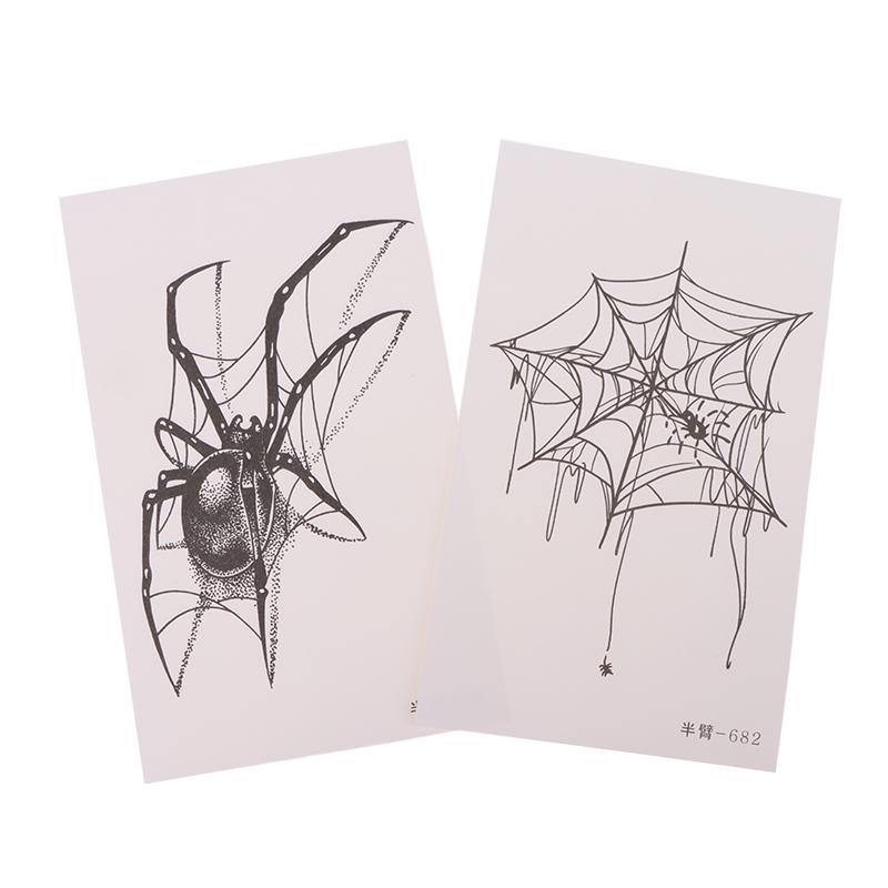 Временные тату-наклейки «Паутина» для мужчин и женщин, Панк-тату «Паутина» для фестиваля и искусства, Стойкие травяные тату