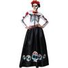 Déguisement Femme Squelette Mexicain - ATOSA - Robe Longue Et Ceinture - Halloween
