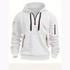 2025 New Men's Sweater Hoodie Zipper Multi-pocket Sports Top