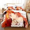 3D Printing Anime Kawaii Girls Kiryuu Coco Bedding Set Single Twin Full Queen King Size Bed Set Teenager Bedroom Duvetcover Sets