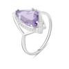 Серебряное кольцо с натуральным аметистом (2111184) 3.13 гр. 925 пробы