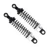 2pcs RC Car Shock Absorber 1 16 Front Rear 73mm Length Aluminum Alloy Model Truck DamperSilver