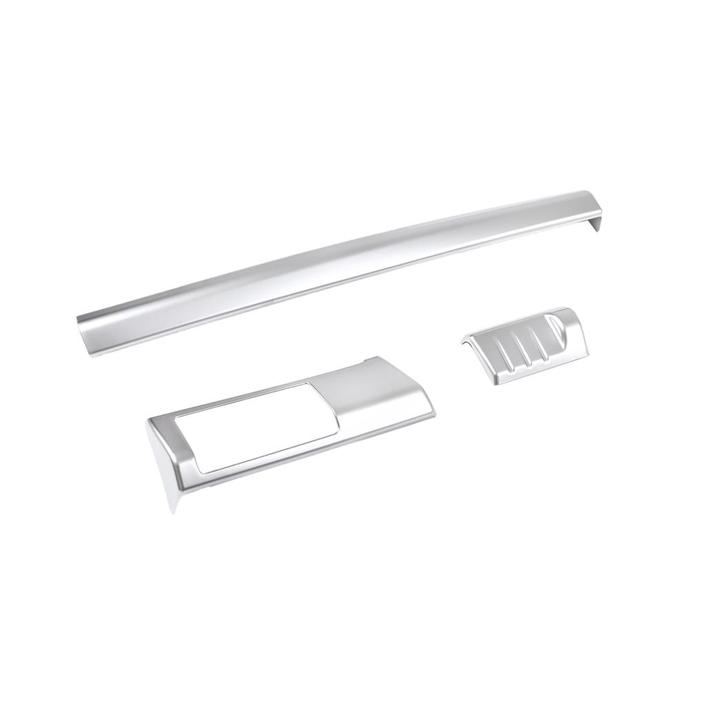 ABS серебро для Land Rover Freelander 2 2007-2015 Стайлинг автомобиля, центральная консоль, приборная панель, накладка, наклейки на автомобиль