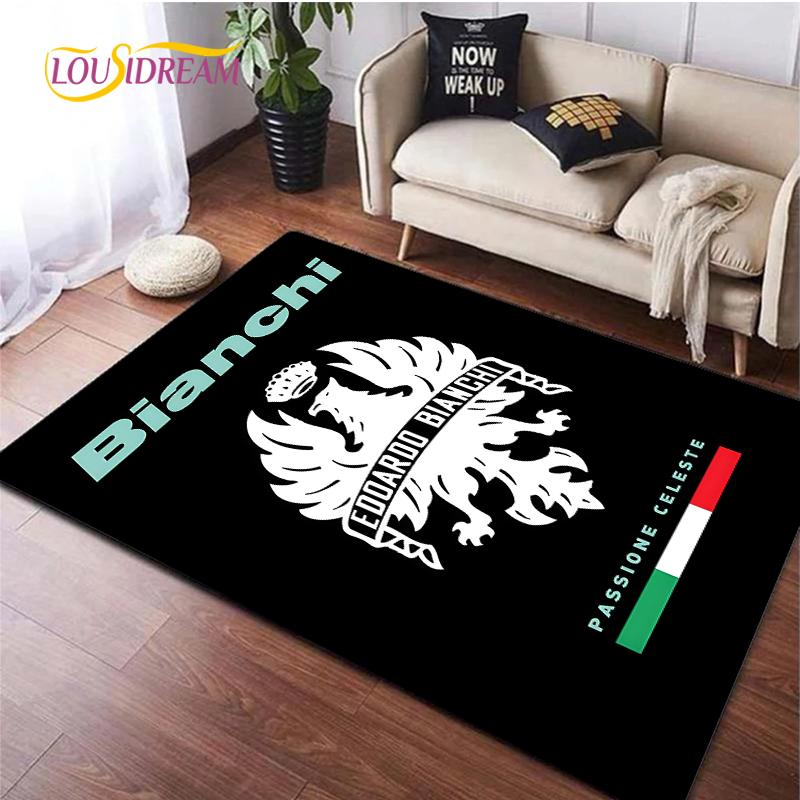 Bicycle logo Carpet for Living Room Bedroom Rugs Kitchen Kids Door Unslip Floor Mat Birthday gift photography props Alfombra Rug