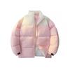 Light Board Winter Cotton Jacket Fashionable Men and Women Design Sense Color-blocking Stand Collar Cotton Jacket Casual Jacket Bread Jacket