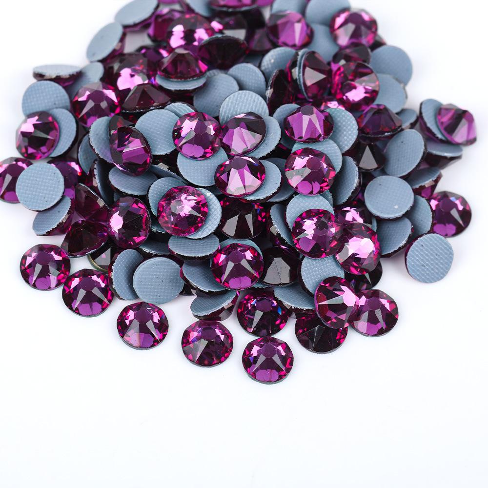 2088 16Cut Austrian Rhinestones Diamond Nail Art 3D DIY Mobile Phone Case ABS Hot-Fix Rubber Bottom Flats Glass Jewelry Shoes