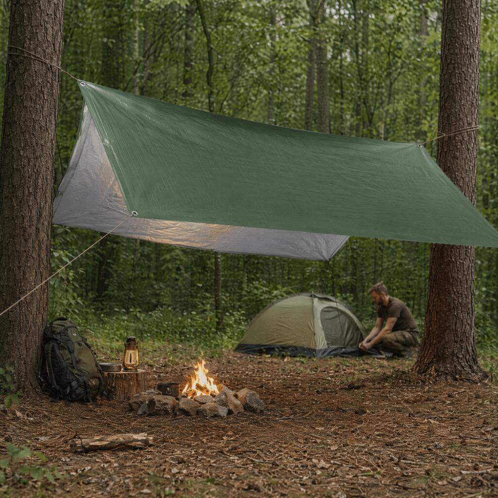 Waterproof Coating Waterproof Tarpaulin Reinforced Edge Multipurpose Tarp Sheet  Porch Shade