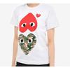 Comme des Garçons PLAY (WMNS) COMME des GARCONS PLAY Camouflage Upside Down Logo Tee 'White' Women's AZ-T247-051-1