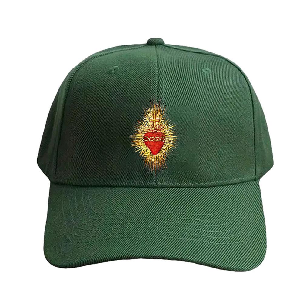 Sacred Heart of Jesus Christian Cap summer woman Man Adult Hat Fashion Casual Adjustable Printed Baseball Caps Trucker Cap