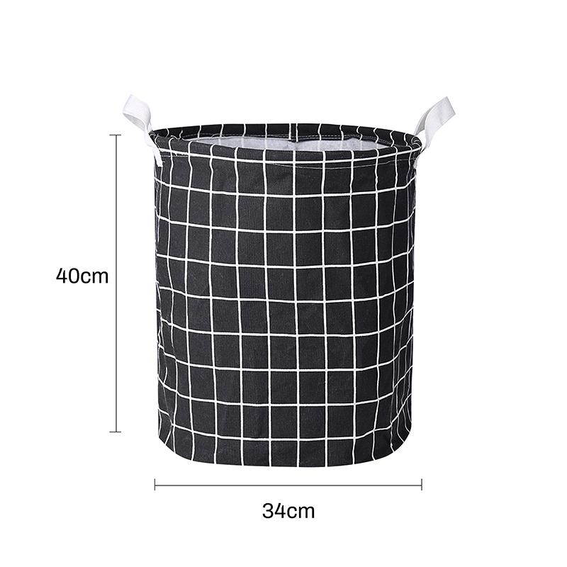 Большая корзина для белья, водонепроницаемая корзина для хранения грязной одежды, корзина для игрушек, хлопковая льняная ткань, переносная корзина для грязной одежды, органайзер для комнаты