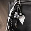 Colorful Woven Rope Keychain: Billiard, Camera & Bag Pendant