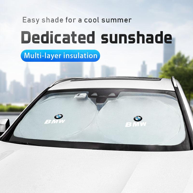 Car Front Window Sunshade Cover Parasol Windshield Sun Visor Sunscreen For BMW iX1 i7 F07 F48 F39 F34 F40 F45 F46 G30 Stickers WS4