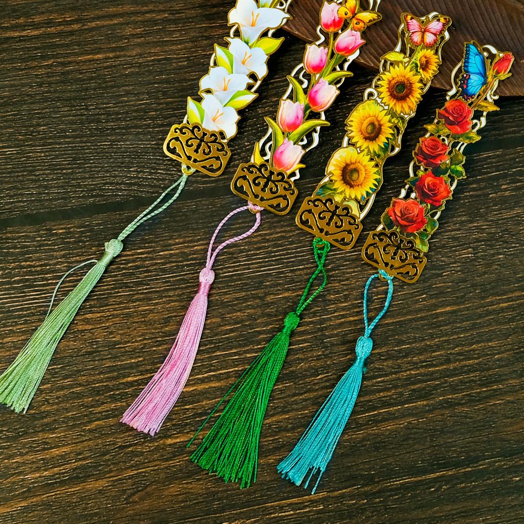 Букет Металлическая Закладка Бутик Полая Металлическая Закладка — Незаменимый Аксессуар для Студентов для Чтения и Учебы