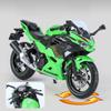 1/12 KAWASAKI Ninja 400 игрушечный мотоцикл миниатюрная литая металлическая модель 1:12 супер спортивных звуковых и световых коллекций в подарок для мальчика