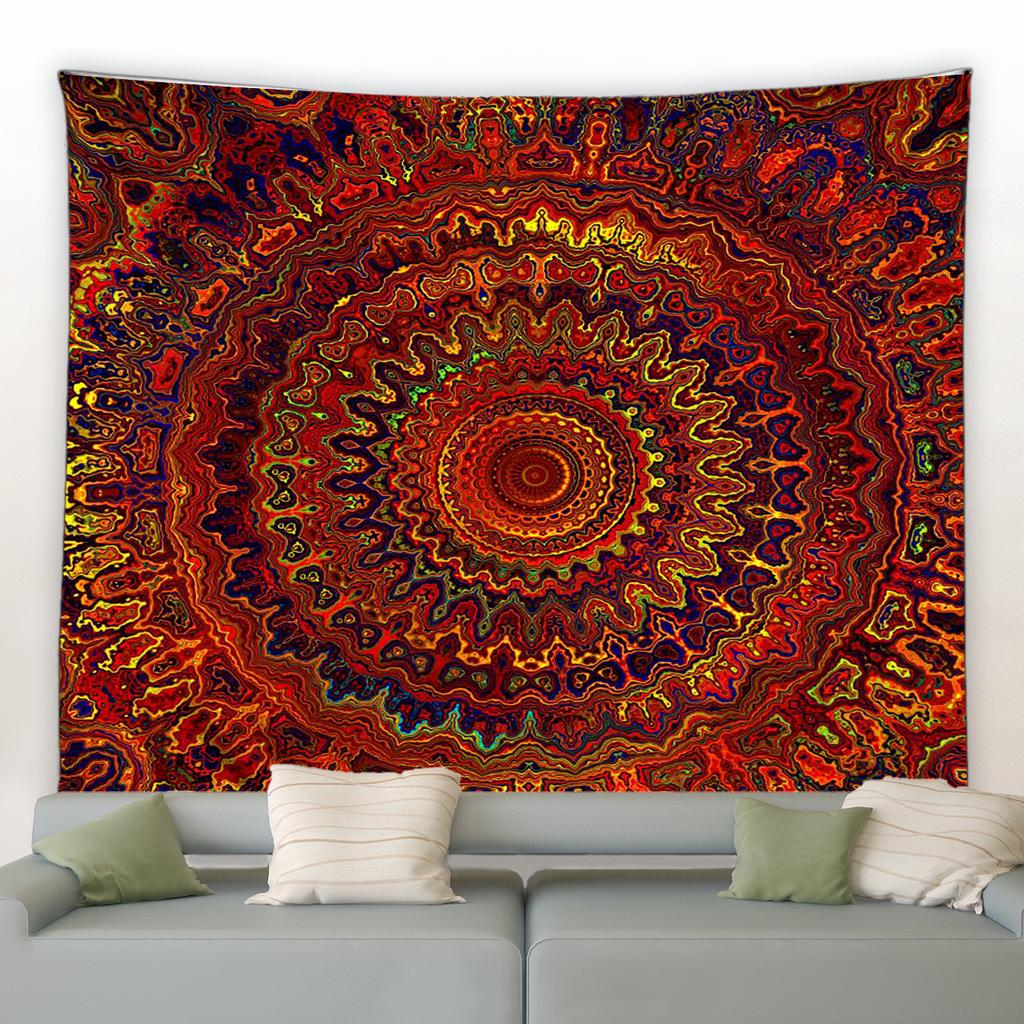 Геометрический богемный мандала цветок гобелен современная мода для дома гостиная общежитие украшение настенный коврик для пикника гобелен