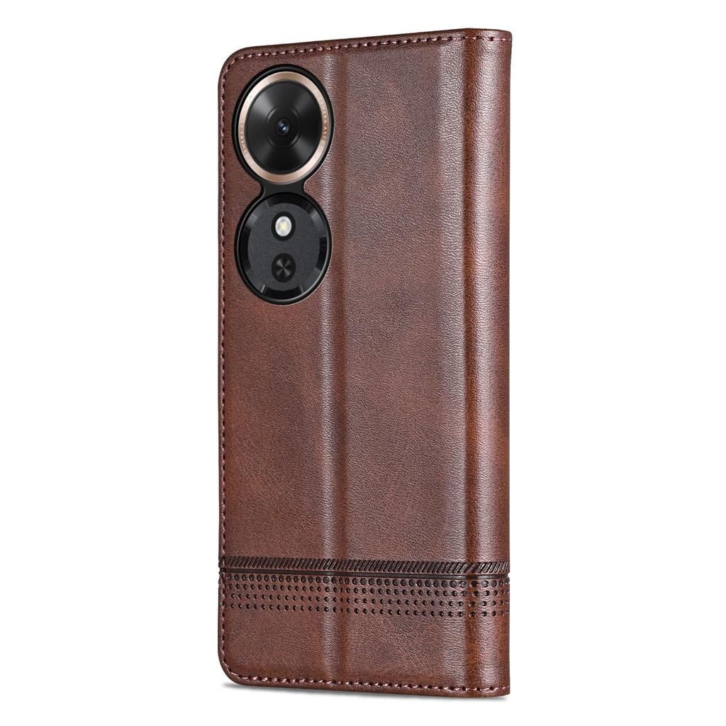 AZNS Чехол для Honor Play 60 5G Текстура коровьей кожи PU кожа Кошелек Чехол для телефона