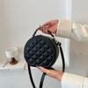 Bags Fashion Small Round Bags Niche Pressure Shell Handbags Large Capacity Textured Shoulder Bags Crossbody Bags